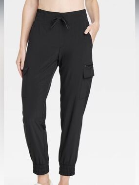 all in motion Black Cargo Track Joggers